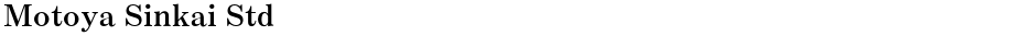Motoya Sinkai StdDemo