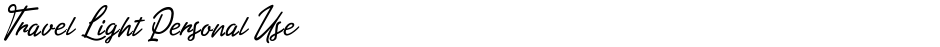 Travel Light Personal UseDemo