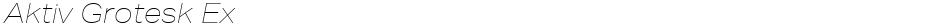 Aktiv Grotesk ExDemo