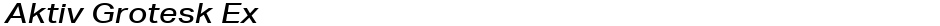 Aktiv Grotesk ExDemo