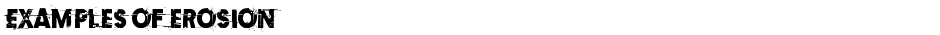 Examples of erosionDemo