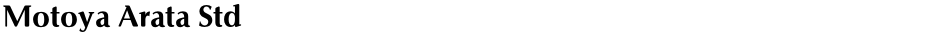Motoya Arata StdDemo