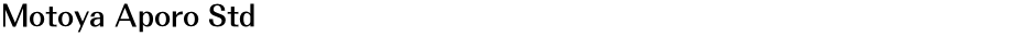 Motoya Aporo StdDemo