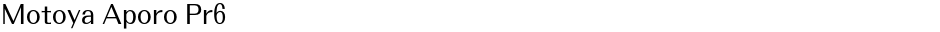 Motoya Aporo Pr6Demo