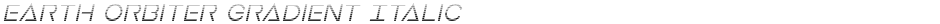 Earth Orbiter Gradient ItalicDemo