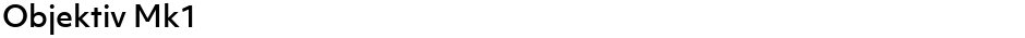 Objektiv Mk1Demo