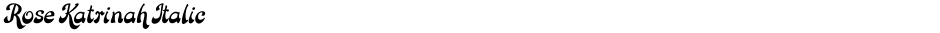 Rose Katrinah ItalicDemo