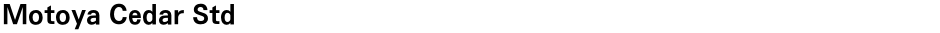 Motoya Cedar StdDemo