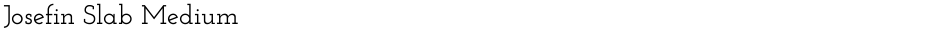 Josefin Slab MediumDemo