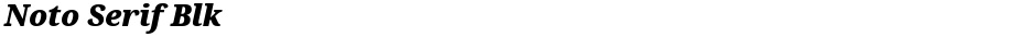 Noto Serif BlkDemo