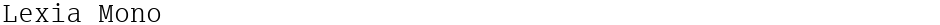 Lexia MonoDemo