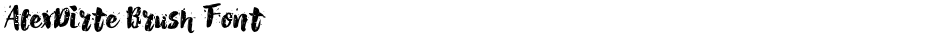 AlexDirte Brush FontDemo