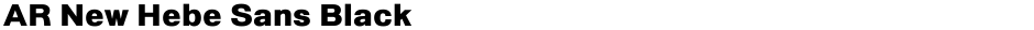 AR New Hebe Sans BlackDemo