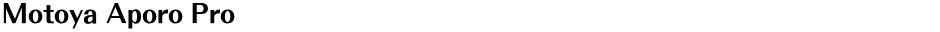 Motoya Aporo ProDemo