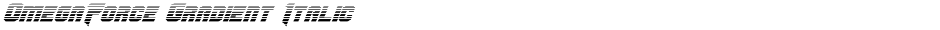 OmegaForce Gradient ItalicDemo