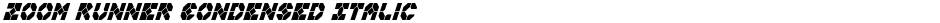Zoom Runner Condensed ItalicDemo