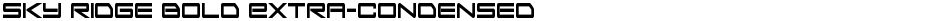 Sky Ridge Bold Extra-CondensedDemo