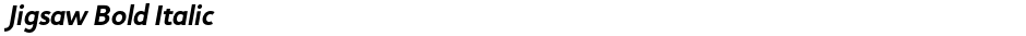 Jigsaw Bold ItalicDemo
