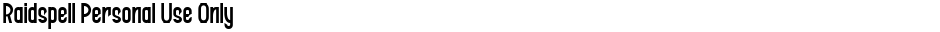 Raidspell Personal Use OnlyDemo