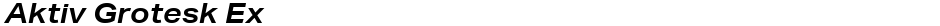 Aktiv Grotesk ExDemo