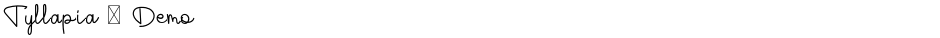 Tyllapia - DemoDemo