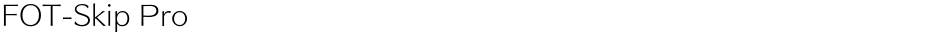 FOT-Skip ProDemo