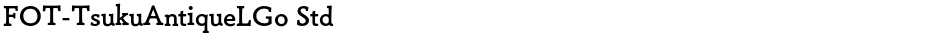 FOT-TsukuAntiqueLGo StdDemo