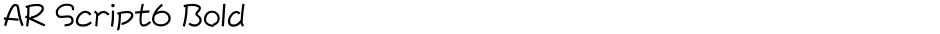 AR Script6 BoldDemo