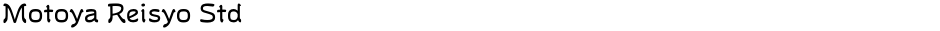 Motoya Reisyo StdDemo