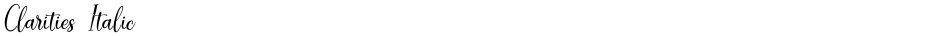 Clarities ItalicDemo