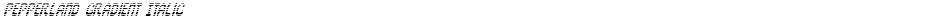 Pepperland Gradient ItalicDemo