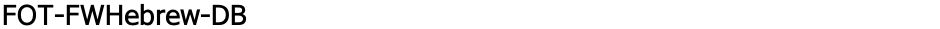 FOT-FWHebrew-DBDemo