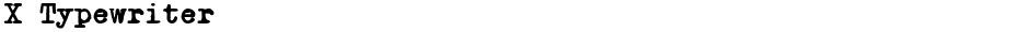 X TypewriterDemo