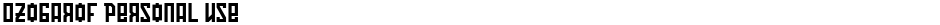 Ozobarof Personal UseDemo