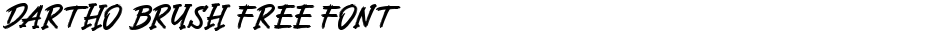 Dartho Brush Free FontDemo