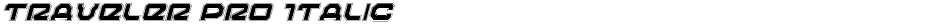 Traveler Pro ItalicDemo
