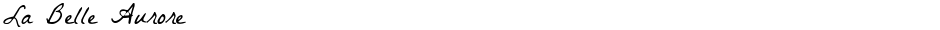La Belle AuroreDemo