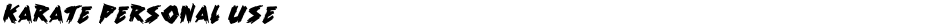 Karate Personal UseDemo