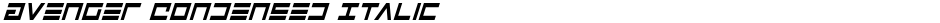 Avenger Condensed ItalicDemo
