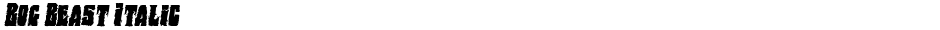 Bog Beast ItalicDemo