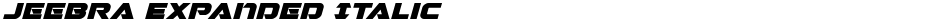 Jeebra Expanded ItalicDemo