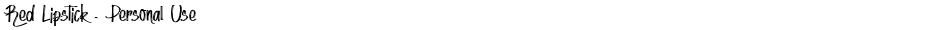 Red Lipstick - Personal UseDemo