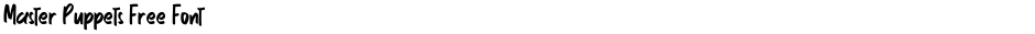 Master Puppets Free FontDemo