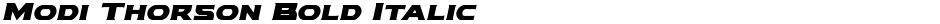 Modi Thorson Bold ItalicDemo