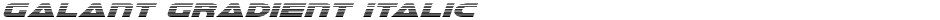 Galant Gradient ItalicDemo