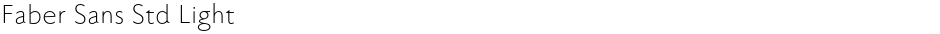 Faber Sans Std LightDemo
