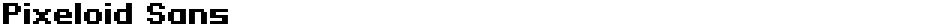 Pixeloid SansDemo