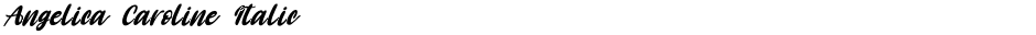 Angelica Caroline ItalicDemo
