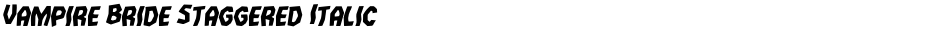 Vampire Bride Staggered ItalicDemo