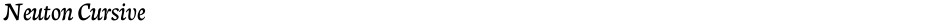 Neuton CursiveDemo